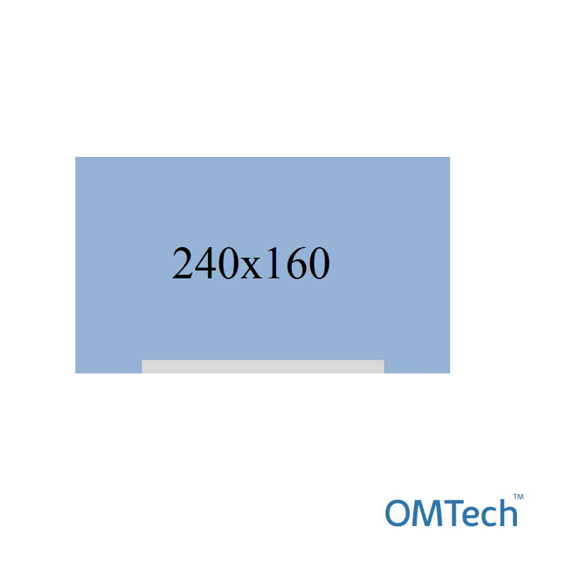 Покриття операційне OMTech™ 240см х 160см з адгезивним краєм (по довгій стороні) (СМС - 35 г/м2), стерильне
